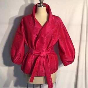 Carlisle red and pink evening top.